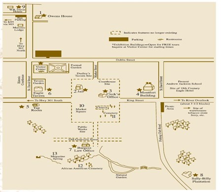 Historic Halifax NC Map